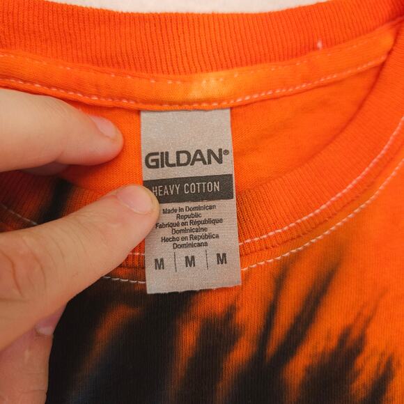 Gildan Casual Crew Neck Short Sleeve T Shirt Mens Size Medium M Tie-dye Multi - Picture 3 of 9